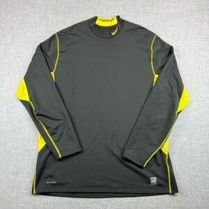 Nike Pro Combat Hyperwarm Compression Shirt Men's XXL Fitted Stretch Gym Workout